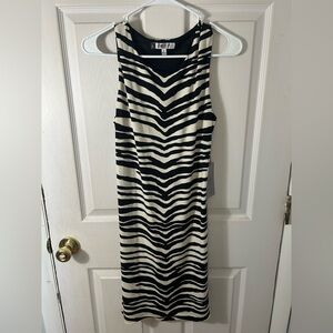 NEW!! Zebra Print Formal Dress with Back Cut Out